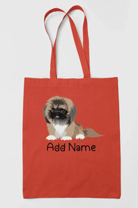 Personalized Pekingese Love Zippered Tote Bag-Accessories-Accessories, Bags, Dog Mom Gifts, Pekingese, Personalized-16