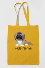 Load image into Gallery viewer, Personalized Pekingese Love Zippered Tote Bag-Accessories-Accessories, Bags, Dog Mom Gifts, Pekingese, Personalized-17