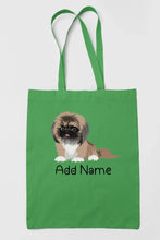 Load image into Gallery viewer, Personalized Pekingese Love Zippered Tote Bag-Accessories-Accessories, Bags, Dog Mom Gifts, Pekingese, Personalized-18