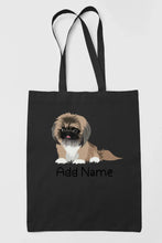 Load image into Gallery viewer, Personalized Pekingese Love Zippered Tote Bag-Accessories-Accessories, Bags, Dog Mom Gifts, Pekingese, Personalized-19