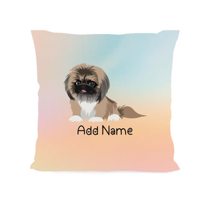 Personalized Pekingese Soft Plush Pillowcase-Home Decor-Dog Dad Gifts, Dog Mom Gifts, Home Decor, Pekingese, Personalized, Pillows-Soft Plush Pillowcase-As Selected-12"x12"-2