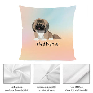 Personalized Pekingese Soft Plush Pillowcase-Home Decor-Dog Dad Gifts, Dog Mom Gifts, Home Decor, Pekingese, Personalized, Pillows-3