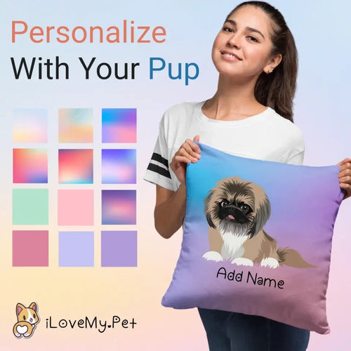 Personalized Pekingese Soft Plush Pillowcase-Home Decor-Dog Dad Gifts, Dog Mom Gifts, Home Decor, Pekingese, Personalized, Pillows-1
