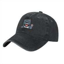 Load image into Gallery viewer, Personalized Pit Bull Baseball Cap - Waving Pit Bull Design - Match Your Dog's Coat Color-Hats &amp; Caps-Accessories,Baseball Caps,Dog Dad Gifts,Dog Mom Gifts,Pit Bull-6