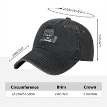 Load image into Gallery viewer, Personalized Pit Bull Baseball Cap - Waving Pit Bull Design - Match Your Dog's Coat Color-Hats &amp; Caps-Accessories,Baseball Caps,Dog Dad Gifts,Dog Mom Gifts,Pit Bull-7