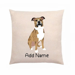 Personalized Pit Bull Linen Pillowcase-Home Decor-Dog Dad Gifts, Dog Mom Gifts, Home Decor, Personalized, Pillows, Pit Bull-Linen Pillow Case-Cotton-Linen-12"x12"-2