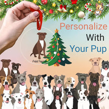 Load image into Gallery viewer, pit-bulls christmas-tree-ornament-multi