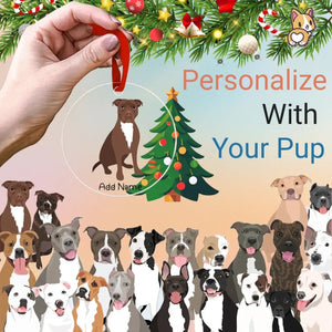 pit-bulls christmas-tree-ornament-multi