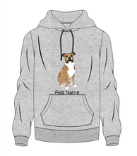 Load image into Gallery viewer, Personalized Pit Bull Love Men&#39;s Warm Hoodie Sweatshirt-Apparel-Apparel, Dog Dad Gifts, Hoodie, Personalized, Pit Bull, Sweatshirt-Men&#39;s Warm Hoodie Sweatshirt-Gray-S-10