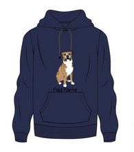 Load image into Gallery viewer, Personalized Pit Bull Love Men&#39;s Warm Hoodie Sweatshirt-Apparel-Apparel, Dog Dad Gifts, Hoodie, Personalized, Pit Bull, Sweatshirt-Men&#39;s Warm Hoodie Sweatshirt-Navy Blue-S-2