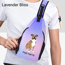 Load image into Gallery viewer, Personalized Pit Bull Love Unisex Sling Bag Backpack-Accessories-Pit Bull-Unisex Sling Bag Backpack-Lavender Bliss-One Size-15