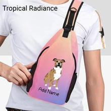 Load image into Gallery viewer, Personalized Pit Bull Love Unisex Sling Bag Backpack-Accessories-Pit Bull-Unisex Sling Bag Backpack-Tropical Radiance-One Size-18