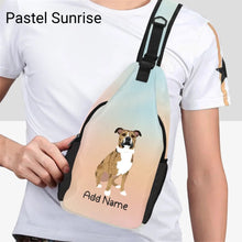 Load image into Gallery viewer, Personalized Pit Bull Love Unisex Sling Bag Backpack-Accessories-Pit Bull-Unisex Sling Bag Backpack-Pastel Sunrise-One Size-21