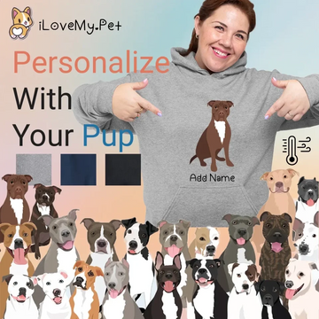 Personalized Pit Bull Love Womens Warm Hoodie Sweatshirt 360x