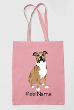 Load image into Gallery viewer, Personalized Pit Bull Love Zippered Tote Bag-Accessories-Accessories, Bags, Dog Mom Gifts, Personalized, Pit Bull-11