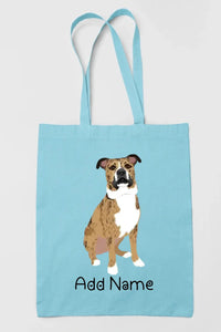 Personalized Pit Bull Love Zippered Tote Bag-Accessories-Accessories, Bags, Dog Mom Gifts, Personalized, Pit Bull-13