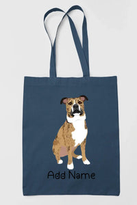 Personalized Pit Bull Love Zippered Tote Bag-Accessories-Accessories, Bags, Dog Mom Gifts, Personalized, Pit Bull-14