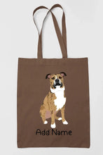 Load image into Gallery viewer, Personalized Pit Bull Love Zippered Tote Bag-Accessories-Accessories, Bags, Dog Mom Gifts, Personalized, Pit Bull-15