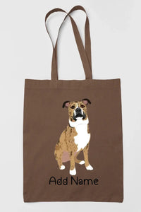Personalized Pit Bull Love Zippered Tote Bag-Accessories-Accessories, Bags, Dog Mom Gifts, Personalized, Pit Bull-15
