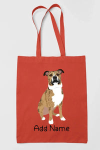 Personalized Pit Bull Love Zippered Tote Bag-Accessories-Accessories, Bags, Dog Mom Gifts, Personalized, Pit Bull-16