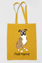 Load image into Gallery viewer, Personalized Pit Bull Love Zippered Tote Bag-Accessories-Accessories, Bags, Dog Mom Gifts, Personalized, Pit Bull-17