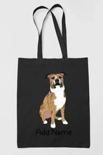 Load image into Gallery viewer, Personalized Pit Bull Love Zippered Tote Bag-Accessories-Accessories, Bags, Dog Mom Gifts, Personalized, Pit Bull-19