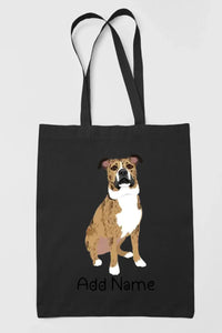 Personalized Pit Bull Love Zippered Tote Bag-Accessories-Accessories, Bags, Dog Mom Gifts, Personalized, Pit Bull-19