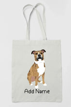 Load image into Gallery viewer, Personalized Pit Bull Love Zippered Tote Bag-Accessories-Accessories, Bags, Dog Mom Gifts, Personalized, Pit Bull-3