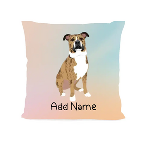 Personalized Pit Bull Soft Plush Pillowcase-Home Decor-Dog Dad Gifts, Dog Mom Gifts, Home Decor, Personalized, Pillows, Pit Bull-Soft Plush Pillowcase-As Selected-12"x12"-2