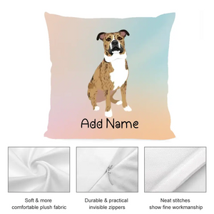 Personalized Pit Bull Soft Plush Pillowcase-Home Decor-Dog Dad Gifts, Dog Mom Gifts, Home Decor, Personalized, Pillows, Pit Bull-3