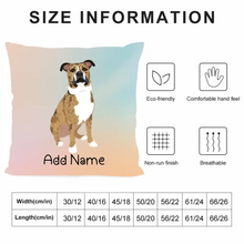 Load image into Gallery viewer, Personalized Pit Bull Soft Plush Pillowcase-Home Decor-Dog Dad Gifts, Dog Mom Gifts, Home Decor, Personalized, Pillows, Pit Bull-4