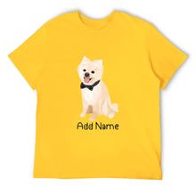 Load image into Gallery viewer, Personalized Pomeranian Dad Cotton T Shirt-Apparel-Apparel, Dog Dad Gifts, Personalized, Pomeranian, Shirt, T Shirt-Men&#39;s Cotton T Shirt-Yellow-Medium-13