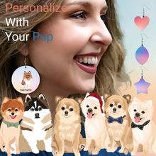 Load image into Gallery viewer, pomeranian earrings-womens-multi