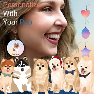 pomeranian earrings-womens-multi