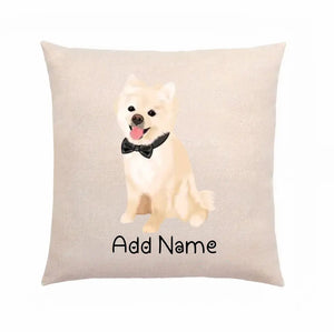 Personalized Pomeranian Linen Pillowcase-Home Decor-Dog Dad Gifts, Dog Mom Gifts, Home Decor, Personalized, Pillows, Pomeranian-Linen Pillow Case-Cotton-Linen-12"x12"-2