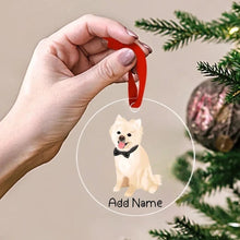 Load image into Gallery viewer, Personalized Pomeranian Love Christmas Tree Ornaments-Christmas Ornament-Christmas, Personalized, Pomeranian-Christmas Tree Ornaments-Transparent-3.5&quot; or 8.9 cm-2