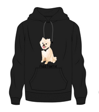 Load image into Gallery viewer, Personalized Pomeranian Love Men&#39;s Warm Hoodie Sweatshirt-Apparel-Apparel, Dog Dad Gifts, Hoodie, Personalized, Pomeranian, Sweatshirt-Men&#39;s Warm Hoodie Sweatshirt-Black-S-9