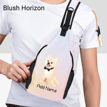 Load image into Gallery viewer, Personalized Pomeranian Love Unisex Sling Bag Backpack-Accessories-Pomeranian-Unisex Sling Bag Backpack-Blush Horizon-One Size-20