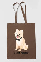 Load image into Gallery viewer, Personalized Pomeranian Love Zippered Tote Bag-Accessories-Accessories, Bags, Dog Mom Gifts, Personalized, Pomeranian-15