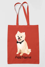 Load image into Gallery viewer, Personalized Pomeranian Love Zippered Tote Bag-Accessories-Accessories, Bags, Dog Mom Gifts, Personalized, Pomeranian-16