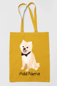 Personalized Pomeranian Love Zippered Tote Bag-Accessories-Accessories, Bags, Dog Mom Gifts, Personalized, Pomeranian-17