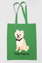 Load image into Gallery viewer, Personalized Pomeranian Love Zippered Tote Bag-Accessories-Accessories, Bags, Dog Mom Gifts, Personalized, Pomeranian-18