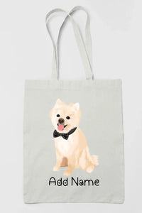 Personalized Pomeranian Love Zippered Tote Bag-Accessories-Accessories, Bags, Dog Mom Gifts, Personalized, Pomeranian-3