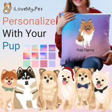 Load image into Gallery viewer, Personalized Pomeranian Soft Plush Pillowcase-Home Decor-Dog Dad Gifts, Dog Mom Gifts, Home Decor, Personalized, Pillows, Pomeranian-1