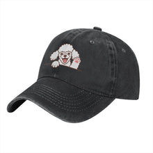 Load image into Gallery viewer, Personalized Poodle Baseball Cap - Waving Poodle Design - Match Your Dog's Coat Color-Hats &amp; Caps-Accessories,Baseball Caps,Dog Dad Gifts,Dog Mom Gifts,Poodle-5