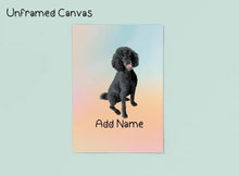 Load image into Gallery viewer, Personalized Poodle Canvas Print Poster-Art-Poodle-Canvas Poster-Light Canvas - Unframed-8x10-2