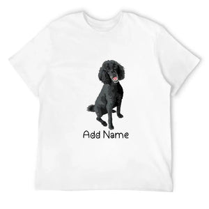 Personalized Poodle Dad Cotton T Shirt-Apparel-Apparel, Dog Dad Gifts, Personalized, Poodle, Shirt, T Shirt-Men's Cotton T Shirt-White-Medium-10