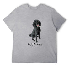 Load image into Gallery viewer, Personalized Poodle Dad Cotton T Shirt-Apparel-Apparel, Dog Dad Gifts, Personalized, Poodle, Shirt, T Shirt-Men&#39;s Cotton T Shirt-Gray-Medium-19