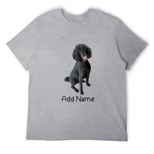Personalized Poodle Dad Cotton T Shirt-Apparel-Apparel, Dog Dad Gifts, Personalized, Poodle, Shirt, T Shirt-Men's Cotton T Shirt-Gray-Medium-19