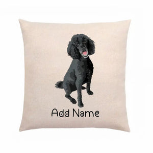 Personalized Poodle Linen Pillowcase-Home Decor-Dog Dad Gifts, Dog Mom Gifts, Home Decor, Personalized, Pillows, Poodle-2
